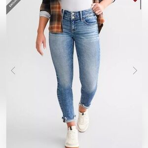 BKE Payton Mid Rise Ankle Skinny Stretch Jeans